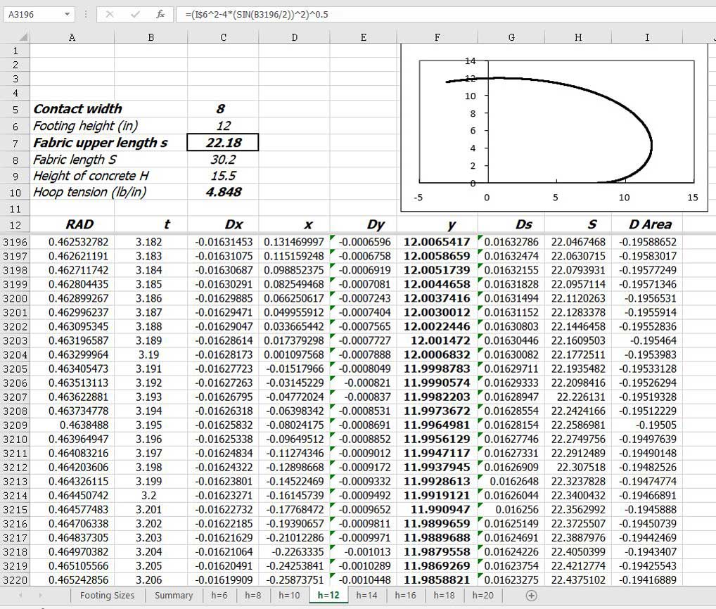 Excel calculator